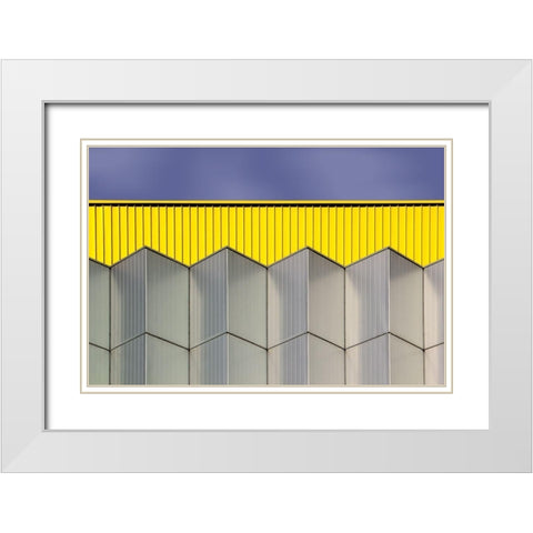 Industrial Architecture I White Modern Wood Framed Art Print with Double Matting by Mauer, Rolf