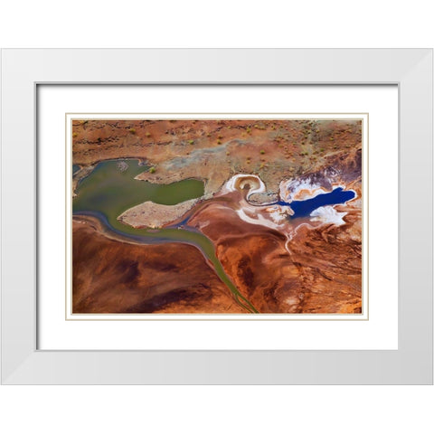 The Beautiful Colors White Modern Wood Framed Art Print with Double Matting by Chang, Phillip