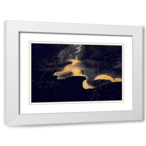 Natron lake White Modern Wood Framed Art Print with Double Matting by Chang, Phillip