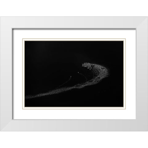 The Path White Modern Wood Framed Art Print with Double Matting by Chang, Phillip