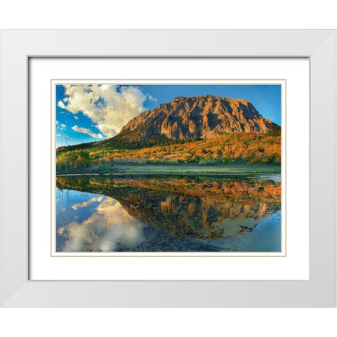 Marcellina Mountain-Colorado White Modern Wood Framed Art Print with Double Matting by Fitzharris, Tim
