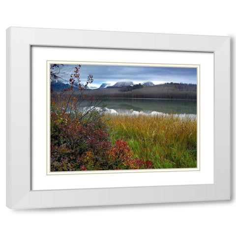 Sawtooth Mountains-Sawtooth National Recreation Area-Idaho White Modern Wood Framed Art Print with Double Matting by Fitzharris, Tim