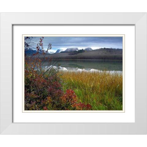 Sawtooth Mountains-Sawtooth National Recreation Area-Idaho White Modern Wood Framed Art Print with Double Matting by Fitzharris, Tim