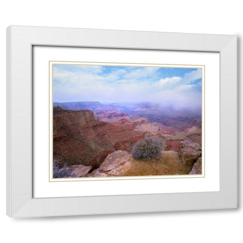 Moran Point-South Rim-Grand Canyon National Park-Arizona White Modern Wood Framed Art Print with Double Matting by Fitzharris, Tim