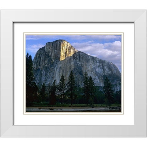 El Capitan at Yosemite Valley-Yosemite National Park-California White Modern Wood Framed Art Print with Double Matting by Fitzharris, Tim