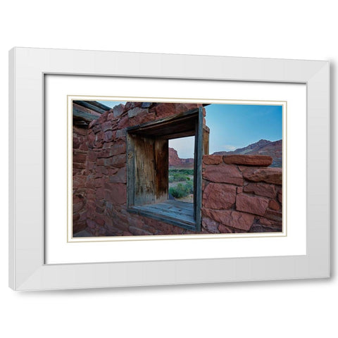 Lees Ferry-Vermilion Cliffs National Monument-Arizona-USA White Modern Wood Framed Art Print with Double Matting by Fitzharris, Tim