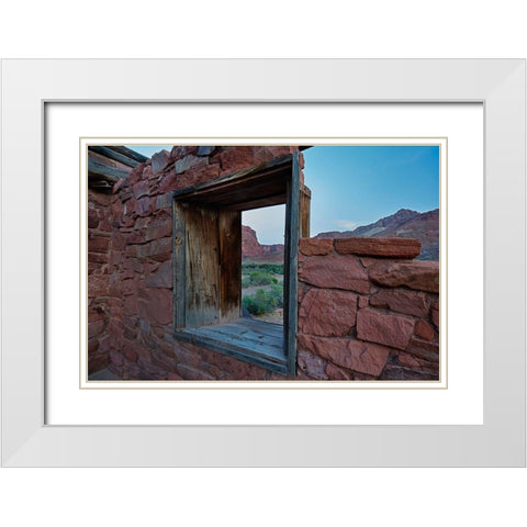 Lees Ferry-Vermilion Cliffs National Monument-Arizona-USA White Modern Wood Framed Art Print with Double Matting by Fitzharris, Tim