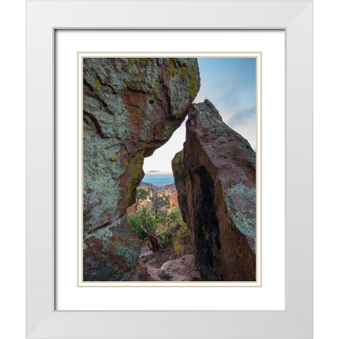 Echo Canyon Trail Chiricahua National Monument-Arizona-USA White Modern Wood Framed Art Print with Double Matting by Fitzharris, Tim