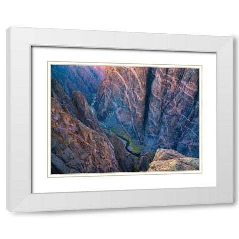 Black Canyon of the Gunnison National Park-Colorado White Modern Wood Framed Art Print with Double Matting by Fitzharris, Tim