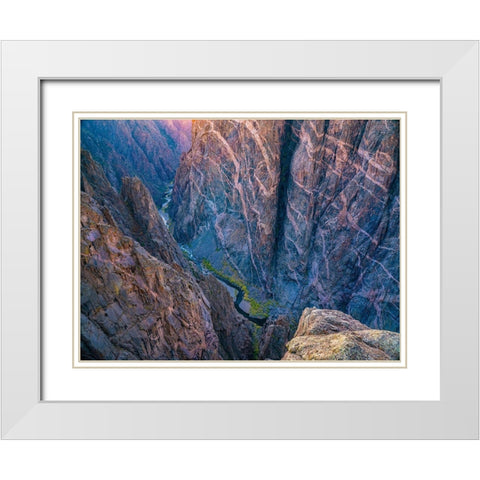 Black Canyon of the Gunnison National Park-Colorado White Modern Wood Framed Art Print with Double Matting by Fitzharris, Tim