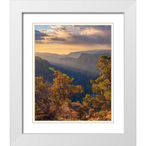 Tomichi Point-Black Canyon of the Gunnison National Park-Colorado White Modern Wood Framed Art Print with Double Matting by Fitzharris, Tim