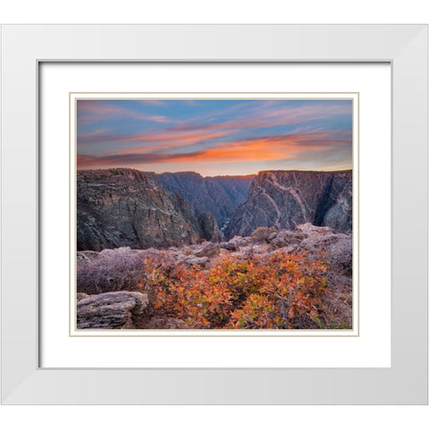 Black Canyon of the Gunnison National Park-Colorado White Modern Wood Framed Art Print with Double Matting by Fitzharris, Tim