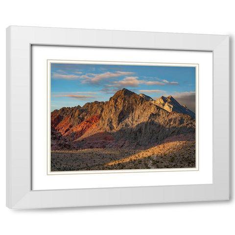 Red Rock Canyon National Conservation Area-Nevada-USA  White Modern Wood Framed Art Print with Double Matting by Fitzharris, Tim