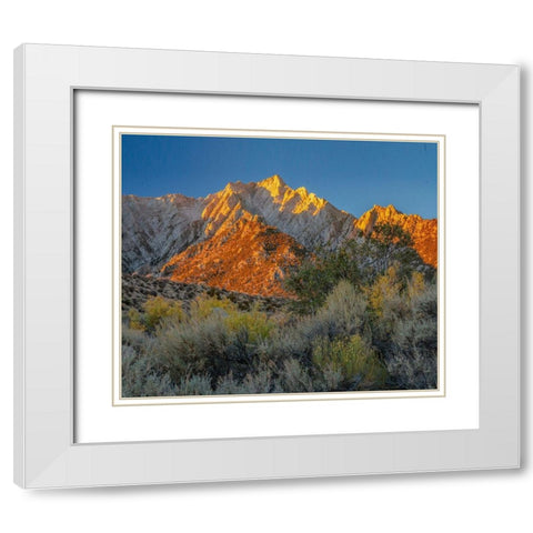 Tuttle Creek-Sierra Nevada-California-USA White Modern Wood Framed Art Print with Double Matting by Fitzharris, Tim