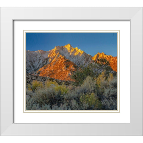 Tuttle Creek-Sierra Nevada-California-USA White Modern Wood Framed Art Print with Double Matting by Fitzharris, Tim