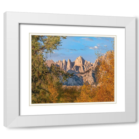 Mount Whitney-Sequoia National Park-California-USA White Modern Wood Framed Art Print with Double Matting by Fitzharris, Tim