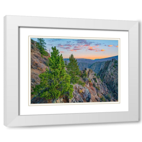 Tomichi Point-Black Canyon of the Gunnison National Park-Colorado White Modern Wood Framed Art Print with Double Matting by Fitzharris, Tim