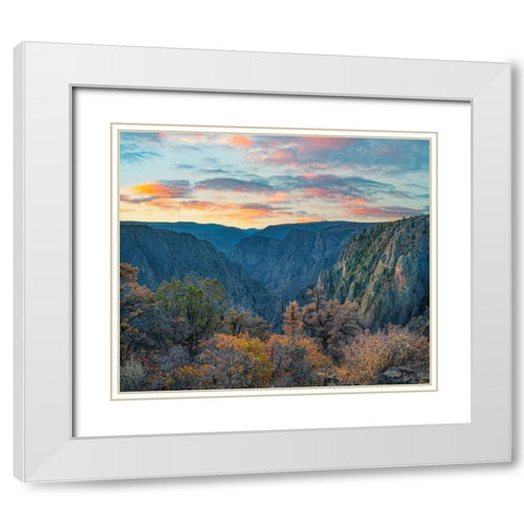 Tomichi Point-Black Canyon of the Gunnison National Park-Colorado White Modern Wood Framed Art Print with Double Matting by Fitzharris, Tim