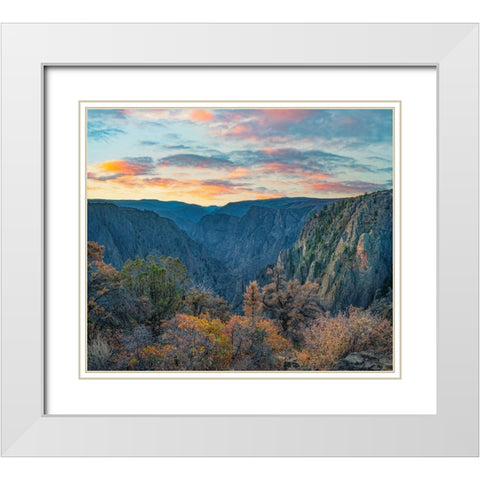 Tomichi Point-Black Canyon of the Gunnison National Park-Colorado White Modern Wood Framed Art Print with Double Matting by Fitzharris, Tim