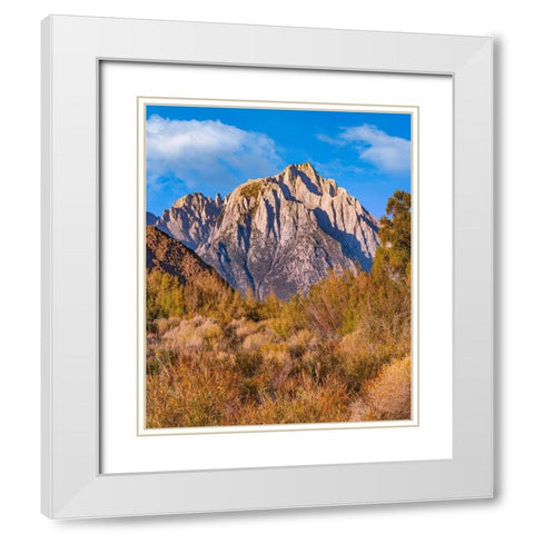 Lone Pine Peak from Tuttle Creek-Sierra Nevada-California-USA White Modern Wood Framed Art Print with Double Matting by Fitzharris, Tim