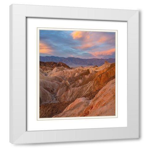 Death Valley National Park-California-USA White Modern Wood Framed Art Print with Double Matting by Fitzharris, Tim