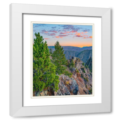 Tomichi Point-Black Canyon of the Gunnison National Park-Colorado White Modern Wood Framed Art Print with Double Matting by Fitzharris, Tim