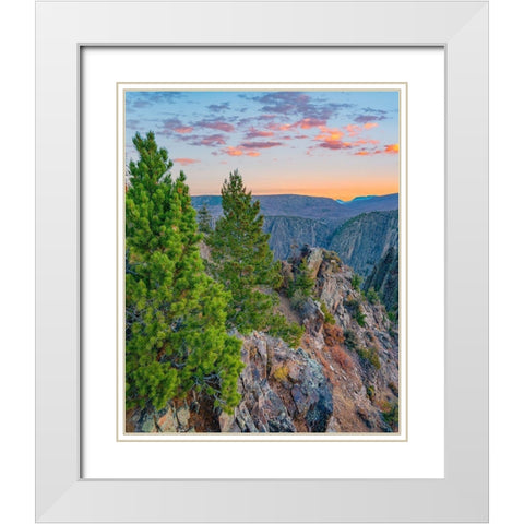 Tomichi Point-Black Canyon of the Gunnison National Park-Colorado White Modern Wood Framed Art Print with Double Matting by Fitzharris, Tim