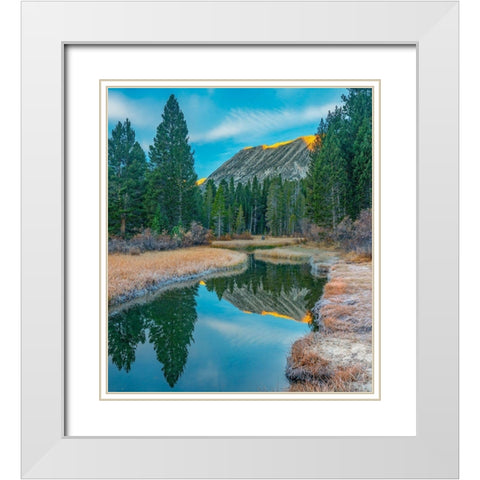 Rock Creek. Inyo National Forest-California-USA White Modern Wood Framed Art Print with Double Matting by Fitzharris, Tim
