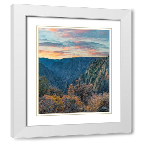 Tomichi Point-Black Canyon of the Gunnison National Park-Colorado White Modern Wood Framed Art Print with Double Matting by Fitzharris, Tim