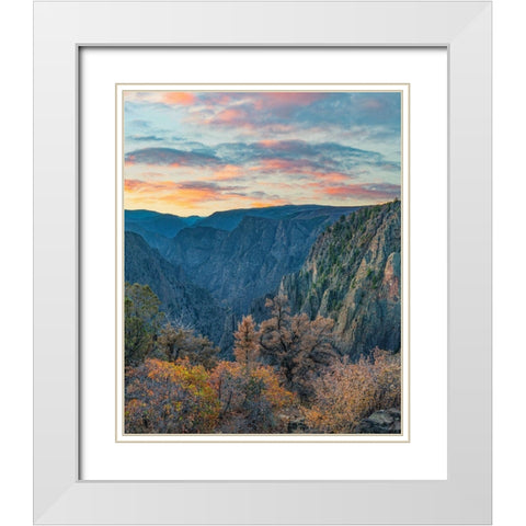 Tomichi Point-Black Canyon of the Gunnison National Park-Colorado White Modern Wood Framed Art Print with Double Matting by Fitzharris, Tim