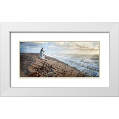 Crack in time II White Modern Wood Framed Art Print with Double Matting by Hubrich, Jorg