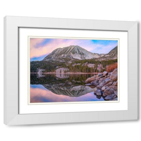 Lake Sierra Nevada White Modern Wood Framed Art Print with Double Matting by Fitzharris, Tim