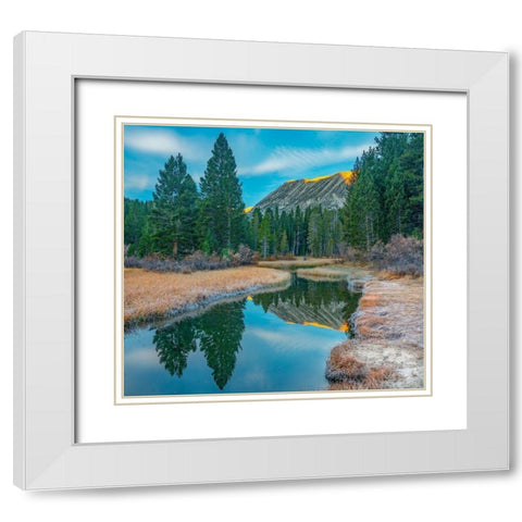 Rock Creek. Inyo National Forest-California-USA White Modern Wood Framed Art Print with Double Matting by Fitzharris, Tim