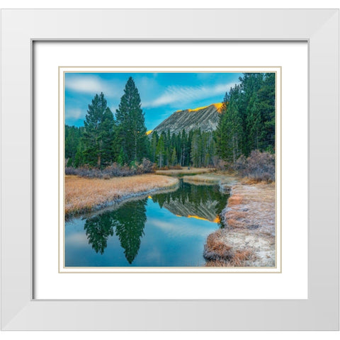 Rock Creek. Inyo National Forest-California-USA White Modern Wood Framed Art Print with Double Matting by Fitzharris, Tim