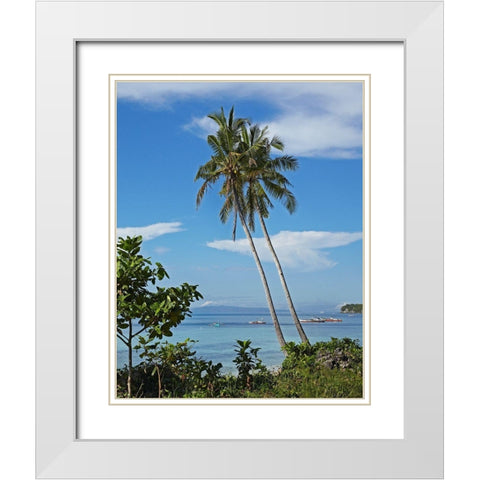 Bikini Beach  White Modern Wood Framed Art Print with Double Matting by Fitzharris, Tim