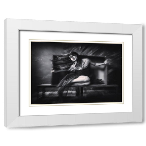 out of the box White Modern Wood Framed Art Print with Double Matting by Marantica, Rengga