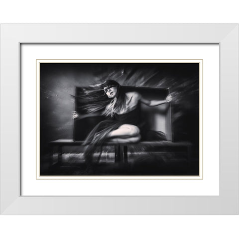 out of the box White Modern Wood Framed Art Print with Double Matting by Marantica, Rengga