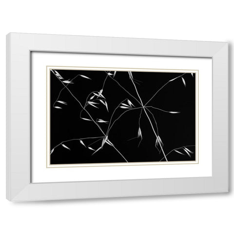 Crossed Lines White Modern Wood Framed Art Print with Double Matting by Azevedo, Olavo