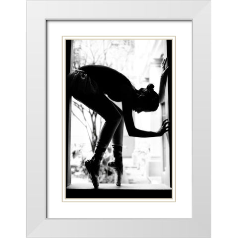 Lorn White Modern Wood Framed Art Print with Double Matting by Osorio, Melissa