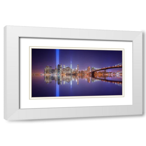 In memorial White Modern Wood Framed Art Print with Double Matting by Martin Castan, David