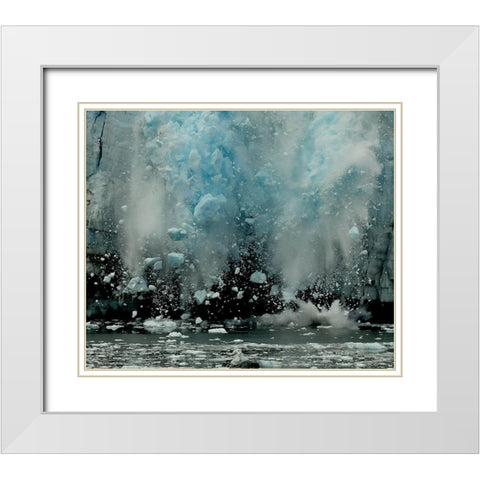 End of the World White Modern Wood Framed Art Print with Double Matting by Tzur, Yair