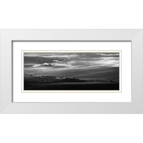 How the mists arise White Modern Wood Framed Art Print with Double Matting by Svoboda Mqep, Peter