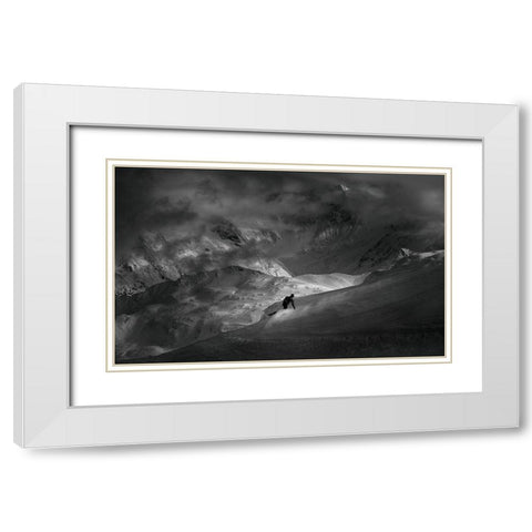 Adventure with Concerns White Modern Wood Framed Art Print with Double Matting by Svoboda Mqep, Peter