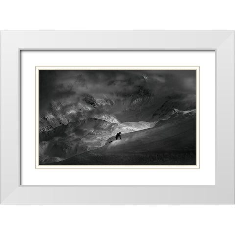 Adventure with Concerns White Modern Wood Framed Art Print with Double Matting by Svoboda Mqep, Peter