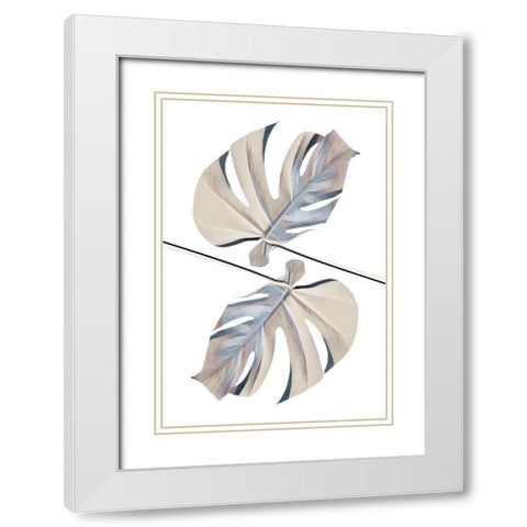 Ying Yang 02 White Modern Wood Framed Art Print with Double Matting by Artographie Studio