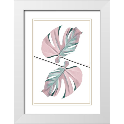 Ying Yang 03 White Modern Wood Framed Art Print with Double Matting by Artographie Studio