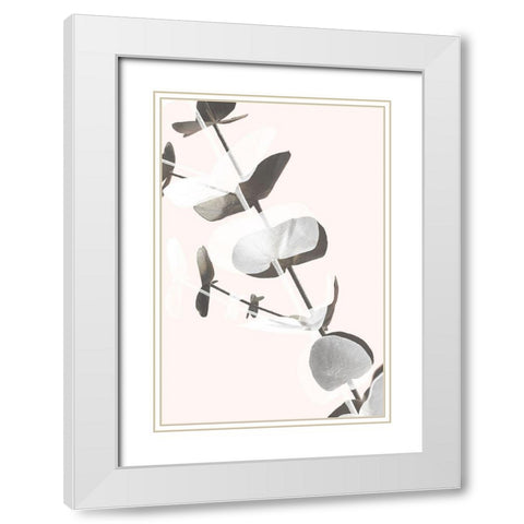 Eucalyptus Creative 13 White Modern Wood Framed Art Print with Double Matting by Artographie Studio
