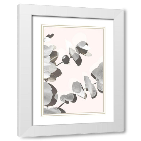 Eucalyptus Creative 14 White Modern Wood Framed Art Print with Double Matting by Artographie Studio