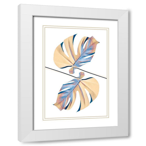 Ying Yang 07 White Modern Wood Framed Art Print with Double Matting by Artographie Studio