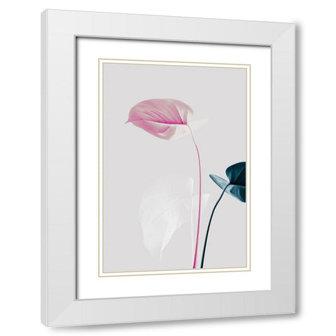 Monstera Creative 24 White Modern Wood Framed Art Print with Double Matting by Artographie Studio